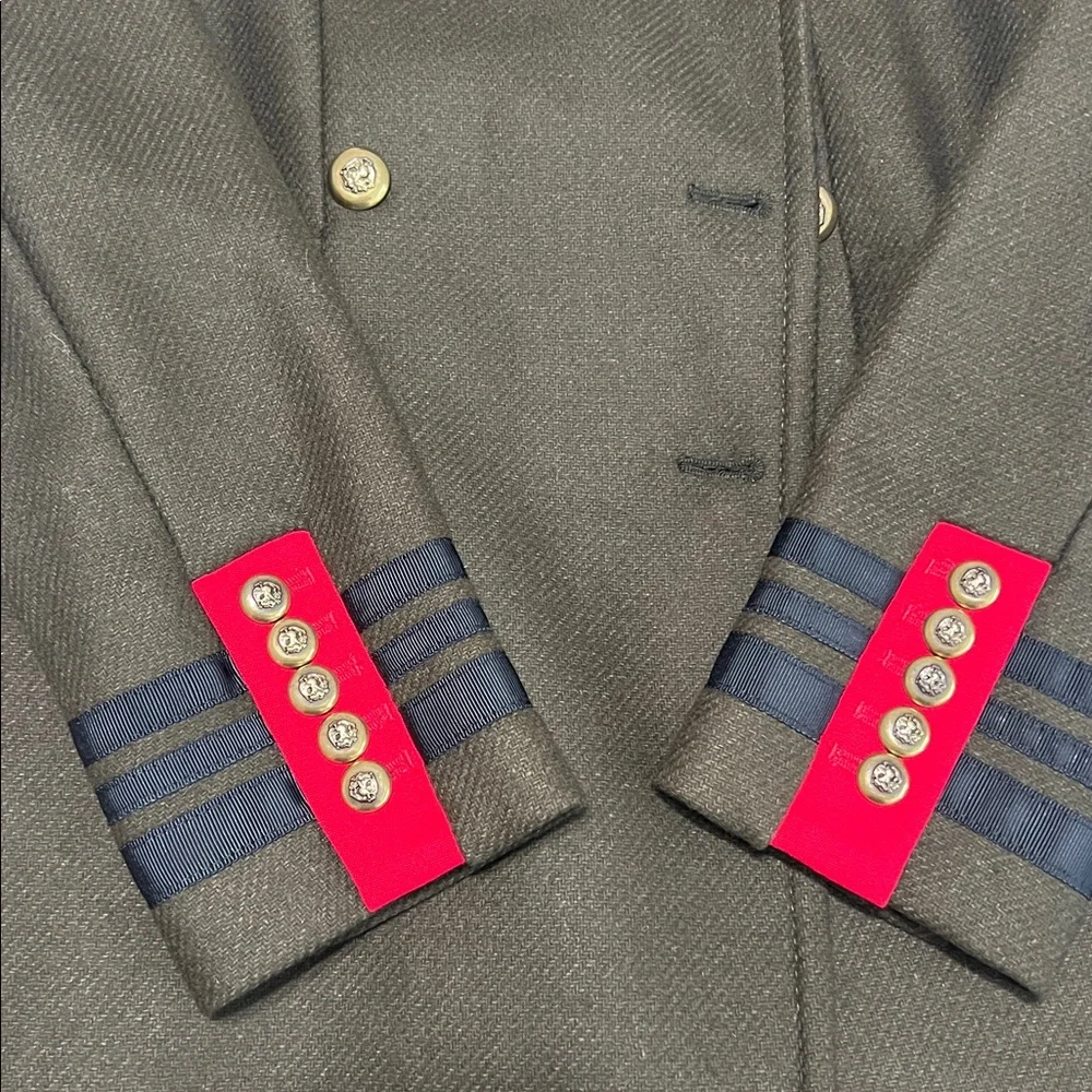 Zara Woman Olive Military Double-Breasted Blazer Jacket XS | Excellent Condition - Picture 11 of 13